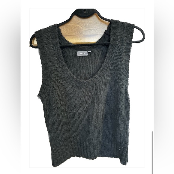 MEXX Black Mohair Vest XL - Picture 3 of 6